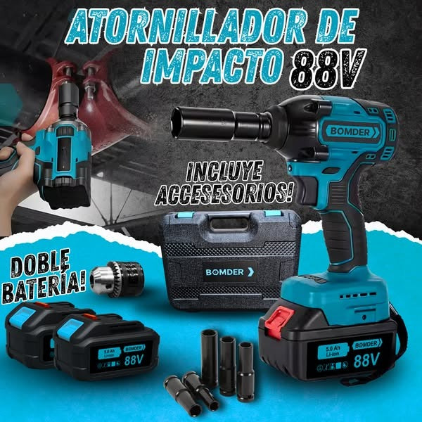 LLAVE DE IMPACTO INALÁMBRICO AMERICANO 🇺🇸 + ACCESORIOS GRATIS