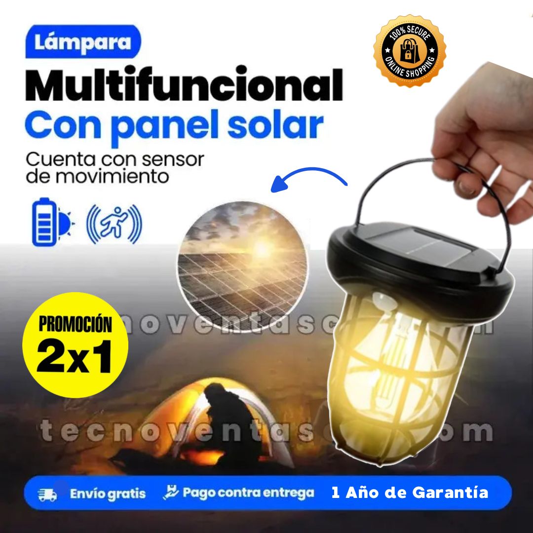 PROMO😱 2 LÁMPARA SOLAR CON SENSOR DE MOVIMIENTO 🤩 | ENVÍO GRATIS