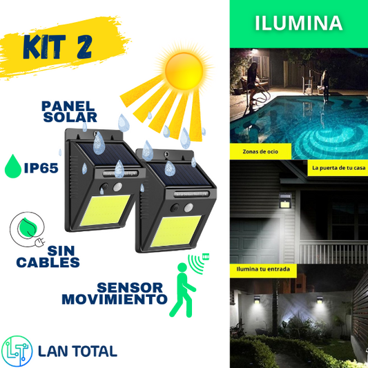 PROMO😱 2 LED SOLAR CON SENSOR DE MOVIMIENTO 🤩 | ENVÍO GRATIS