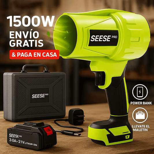 TurboSoplador PRO™ 1500W – Americano 🇺🇸 | Con Power Bank NUEVO