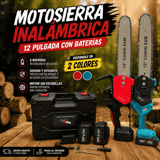 MOTOSIERRA PROFESIONAL 12 IN - ELÉCTRICA PORTÁTIL 🔥