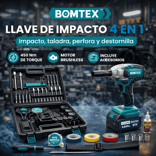LLAVE DE IMPACTO INALÁMBRICO AMERICANO 🇺🇸 + ACCESORIOS GRATIS