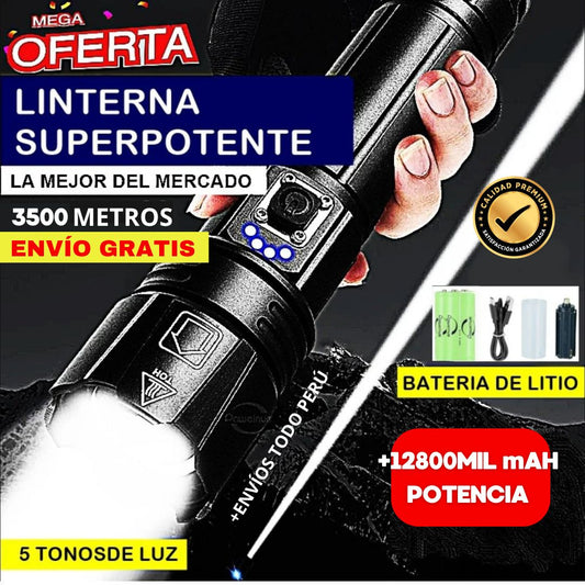 🔦😱 Linterna Power Bank Ultra + Potencia🔋| ENVÍO GRATIS