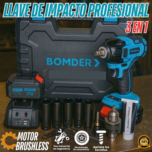LLAVE DE IMPACTO INALÁMBRICO AMERICANO 🇺🇸 + ACCESORIOS GRATIS