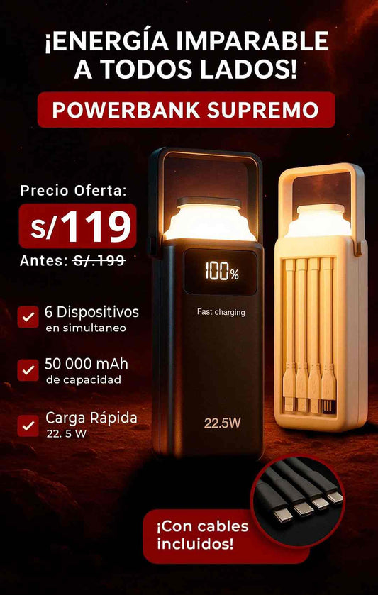 CARGADOR PORTÁTIL 50000MAH🔥| ENVÍO GRATIS