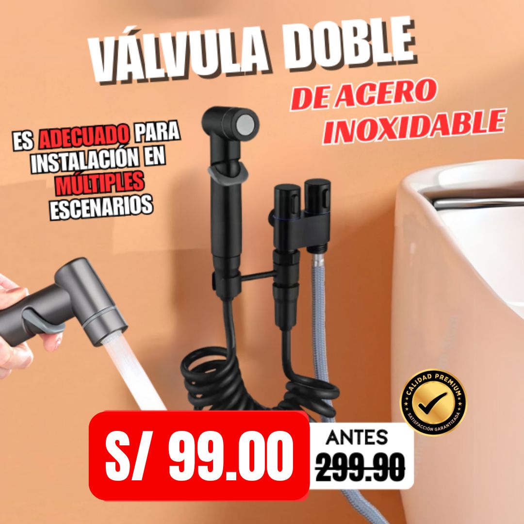 NUEVO CAÑO DOBLE VÁLVULA ALEMÁN 🇩🇪- ACERO INOXIDABLE💧| 2026 🤩