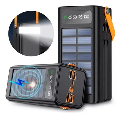 🌞 CARGADOR PORTÁTIL POWER BANK SOLAR 80000MAH 🔋 | ENVÍO GRATIS