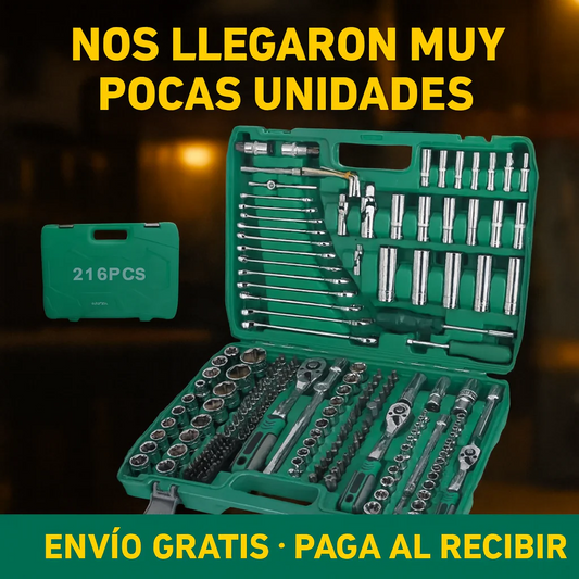 Set de Herramientas Americano de 216 Piezas CR-V 🇺🇸