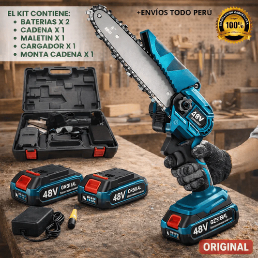 Motosierra Profesional Doble Batería PowerCut 🪚 🔥
