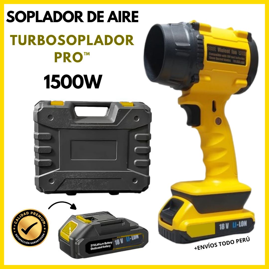 TurboSoplador PRO™ 1500W – Americano 🇺🇸 | Con Power Bank